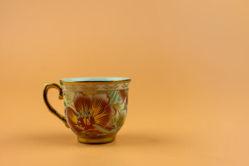 Mini cup beautiful Thai style porcelain. Beautiful souvenir from Thailand