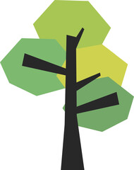 Trees Doodle Illustration Element