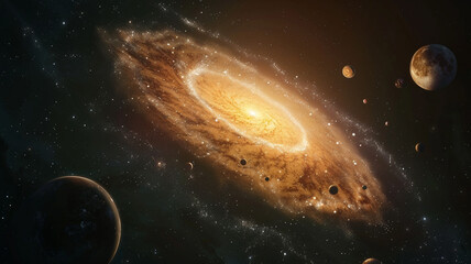 Obraz premium A spiral galaxy