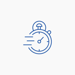 stopwatch time fast measure icon