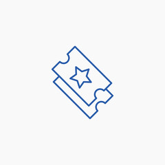 ticket coupon star pass icon