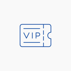 vip ticket pass premium icon