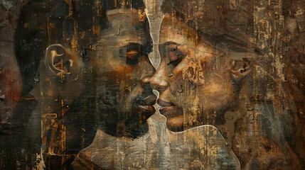 The portrait of a loving couple exudes warmth and closeness, reflecting a bond strengthened by shared moments, understanding, and a profound sense of unity in love.