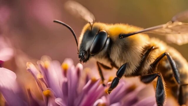 Tiny bees work tirelessly to sweeten our world with honey