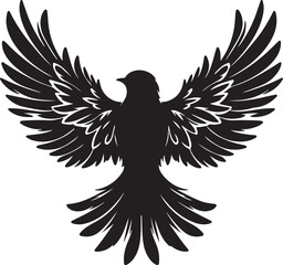 bird  silhouette white background 