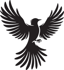 bird  silhouette white background 