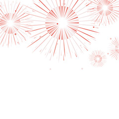 Obraz premium Fireworks decorate the 