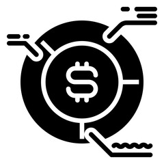 knowledge icon, glyph icon style