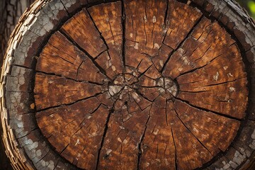 cross section of tree trunk