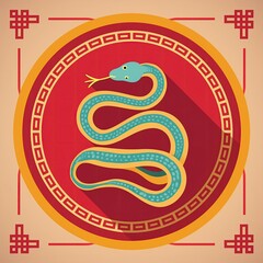 chinese zodiac sign. chinese new year snake