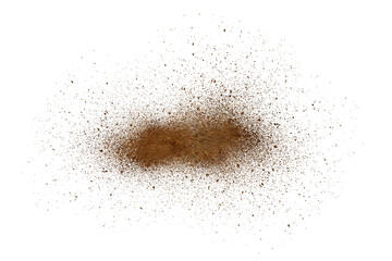 Fototapeta premium mud splash isolated transparency background.