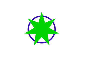 Flag of Aomori City Japan