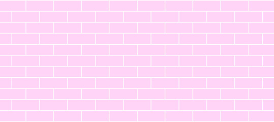 Pinkand white brick wall background