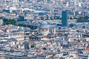 Obraz premium Aerial view of the Pantheon in Paris