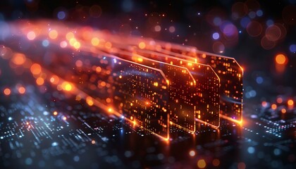 Effortless Document Organization, documents being automatically categorized, tagged, demonstrating the ease of organization provided by DMS technology, 