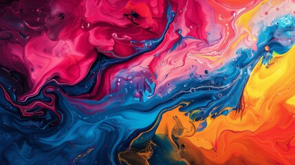 Abstract Color Smears, Bold color smears creating dynamic, fluid abstract compositions