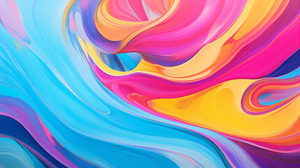 Abstract Image Pattern Background, Vibrant, Swirling Colors Acrylic Painting Oil Canvas, Texture, Wallpaper, Background, Mobile Phone Case and Screen, Smartphone, Computer, Laptop, 16:9 Format - PNG