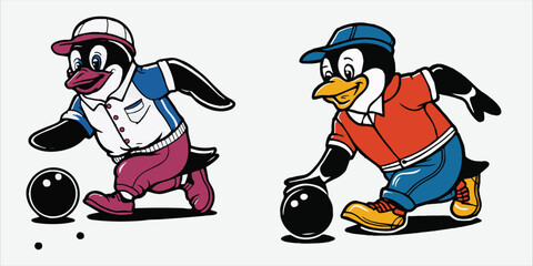 Creating a Sports Cartoon Character Image. Vector Illustration