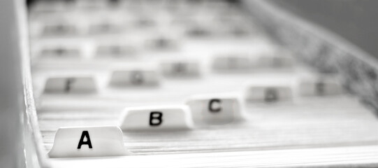 Index Cards for Business School Home Organization