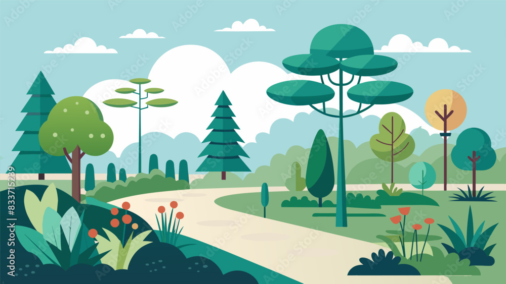 Poster native plants and trees have been carefully planted throughout the park creating a natural and seren