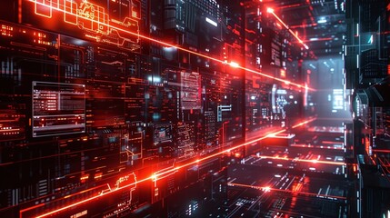 cyber network circuit board background