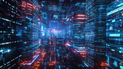 cyber network circuit board background