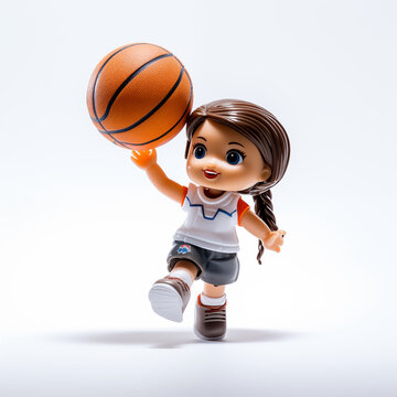kid playing basketball