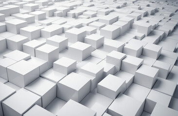 Fototapeta premium abstract light geometric background consisting of squares, cubes