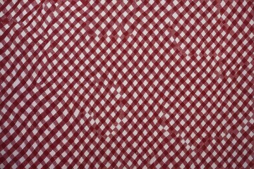 red plaid fabric