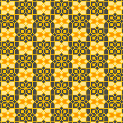 Beautiful seamless geometric pattern, with Islamic ornaments. Versatile design for various creative projects, suitable for decoration, fabrics, textiles, backdrops, wallpapers, etc.