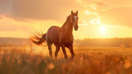 horse in a meadow