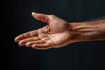 Extended Hand Offering Gesture