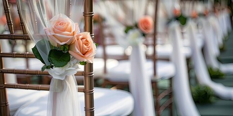 Beautifully Decorated Wedding Chairs with Flowers