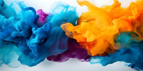 Abstract Labor Day background with vibrant color splashes symbolizing creativity and innovation. Concept Labor Day, Abstract Art, Colorful Design, Vibrant Backgrounds, Creative Innovation