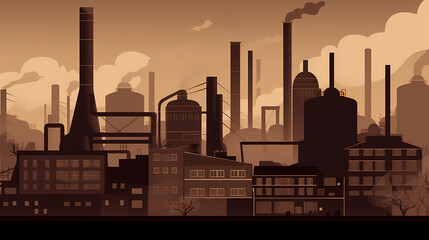 Obraz premium Oil field vector image