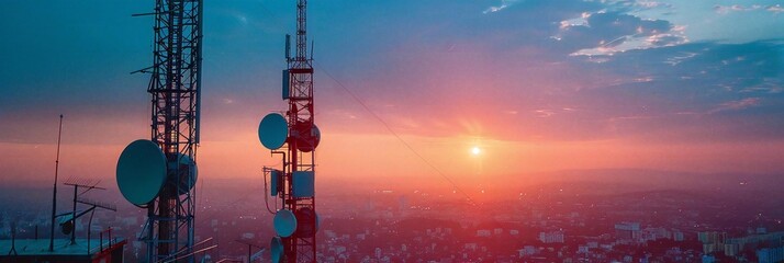 Communicating Urban Skies: Sunset Telecommunication Towers
