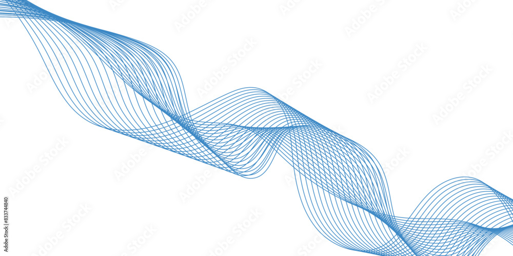 Poster abstract wave line for banner, template, wallpaper background. abstract wave element for design. dig