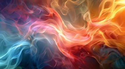 Obraz premium Abstract Fluid Dynamics, Dynamic fluid shapes forming abstract patterns