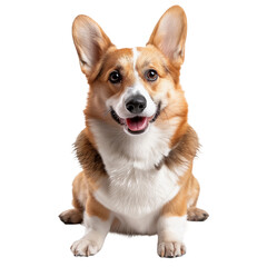 Pembroke Welsh Corgi Dog isolated on transparent background