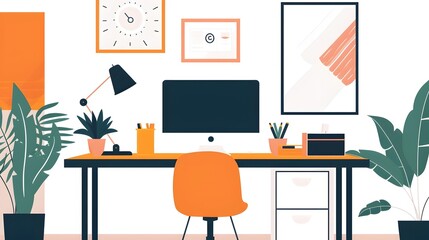 Minimalist Office: A Streamlined Workspace for Digital Productivity