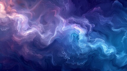 Obraz premium colorful blue and purple abstract neurographic drawing background, promoting relaxation and creativity, ideal for art therapy purposes