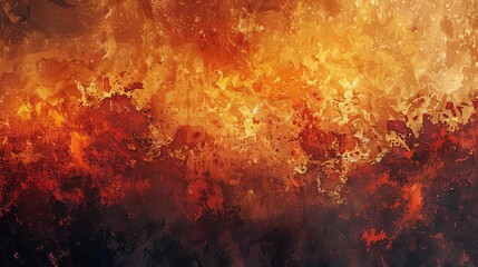 fiery grunge background with lavalike textures and blazing flames abstract digital illustration