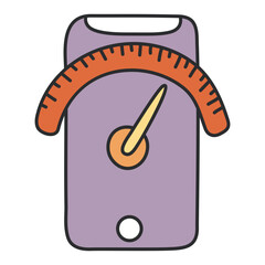 A trendy design icon of velocity

