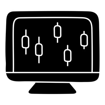 A beautiful design icon of online boxplot

