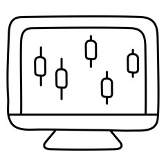 A beautiful design icon of online boxplot

