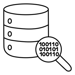 A beautiful design icon of data analysis

