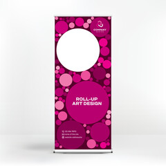 Roll up design, creative background for advertising, layouts for seminars, business conferences, exhibitions