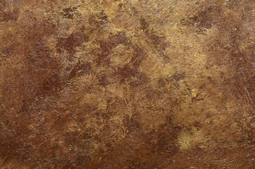 bright art background in brown-gold color with texture
