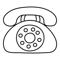 Creative design icon of telephone

