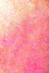 art background of pink stains with gold texture
